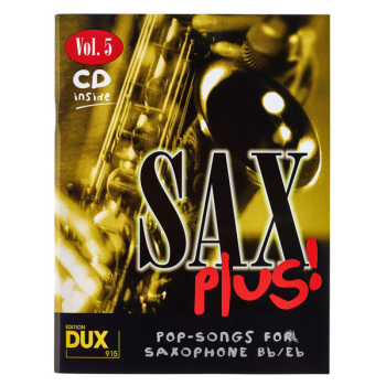 Zbiór nut na saksofon altowy, tenorowy Sax Plus! 5 + CD